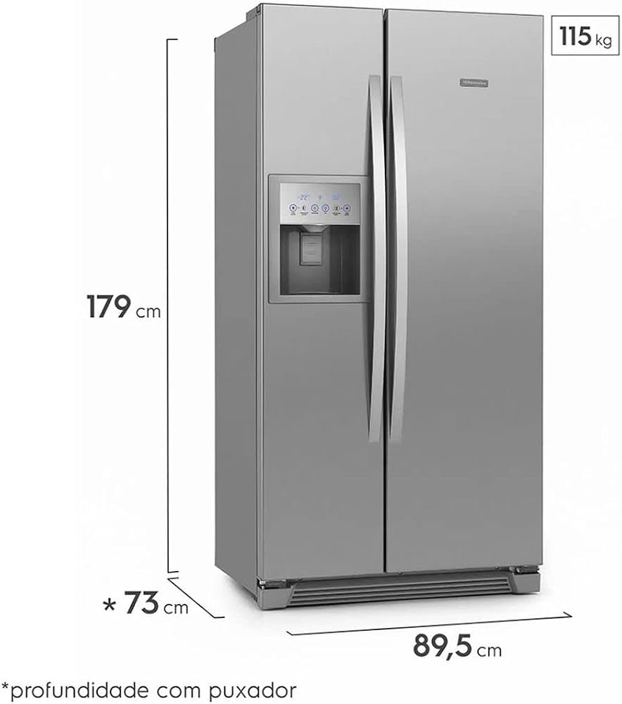 Geladeira Electrolux Branco Frost Free Side by Side 520L